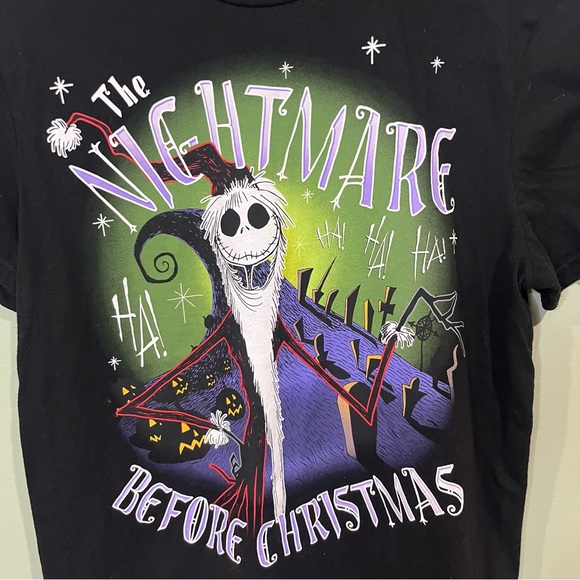 6/$25 Disney Black Nightmare Before Christmas Tee - Picture 2 of 6